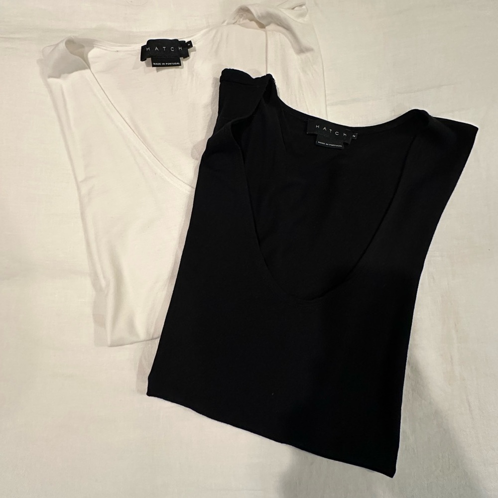 Hatch Maternity Black and White Top Bundle (Size 2/Medium)